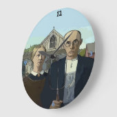 アメリカンタイム、有名な芸術 ラージ壁時計 (傾斜)