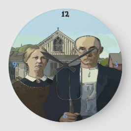 アメリカンタイム、有名な芸術 ラージ壁時計