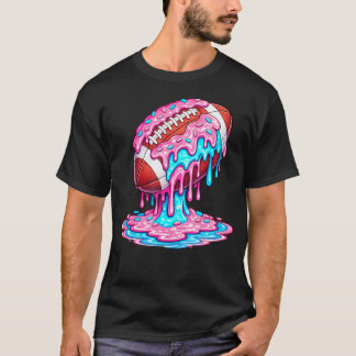 アメリカンダイピングアイスクリームフットボールスプリンクルズ Tシャツ