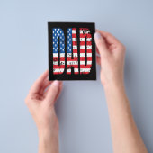 アメリカンダッドの旗 チラシ (手)