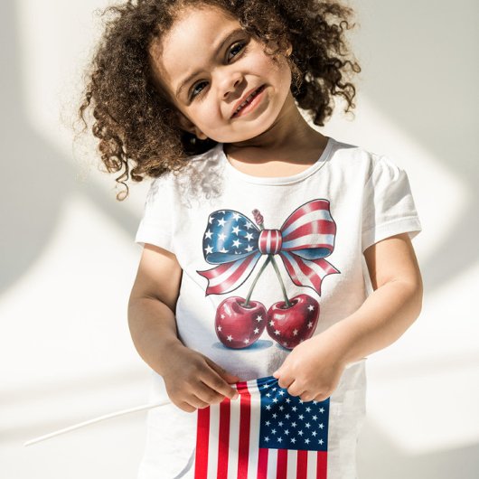 アメリカンチェリーのように甘い トドラーTシャツ