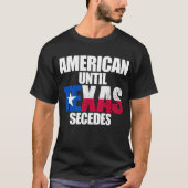 アメリカントゥルテキサス州セデステキサス州州セセード Tシャツ (正面)