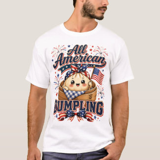 アメリカンドゥンプルパトリオティックフードグラフィック Tシャツ