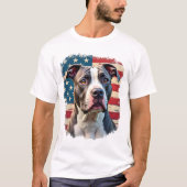 アメリカンドッグ愛好家 ピットブル (2) Tシャツ (正面)