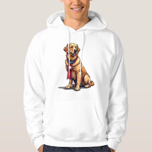 アメリカンドッグ ゴールデンレトリバー ヴィンテージTシャツ 4 パーカ (正面)