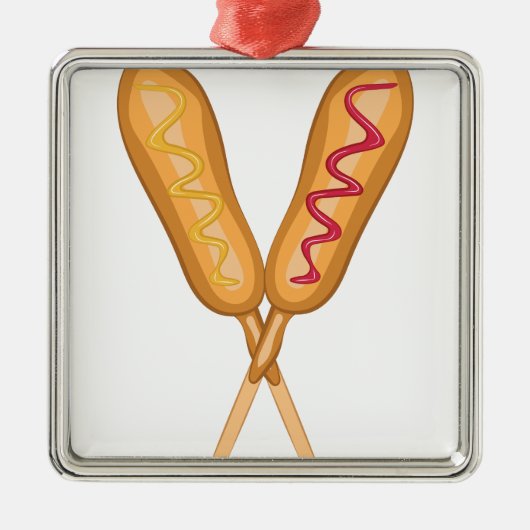 アメリカンドッグ メタルオーナメント (正面)