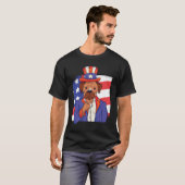 アメリカンドッグUSA愛国デザイン Tシャツ (正面フル)