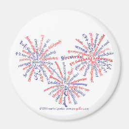 アメリカンドリームな花火のマグネット マグネット