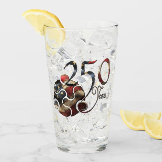 アメリカンドリーム250年祭 タンブラーグラス (アイス正面)