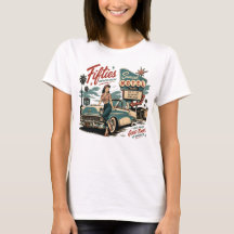 アメリカンドリーム ファフティーズ アメリカーナ レディースTシャツ