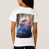 アメリカンドリーム - 幻想的な鷲 Tシャツ (裏面)