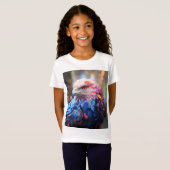 アメリカンドリーム - 幻想的な鷲 Tシャツ (正面フル)