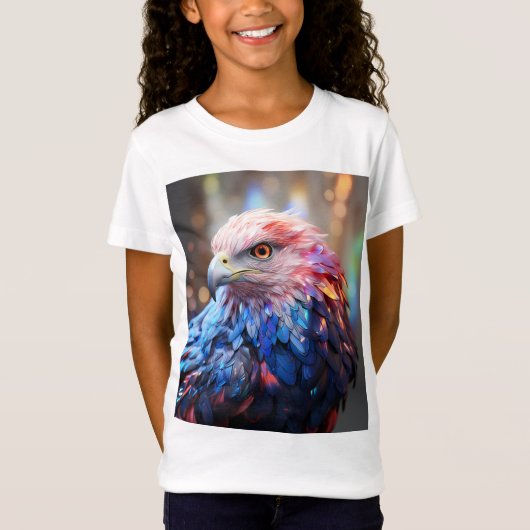 アメリカンドリーム - 幻想的な鷲 Tシャツ (正面)