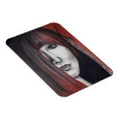 アメリカンドールウーマンポートレートオリジナルアートスケッチ マグネット (右側)