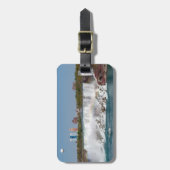 アメリカンナイアガラ秋でボートとバルーン ラゲッジタグ (正面縦)