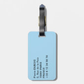 アメリカンナイアガラ秋でボートとバルーン ラゲッジタグ (裏面縦)