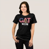 アメリカンネコママ トライブレンドTシャツ (正面全面)