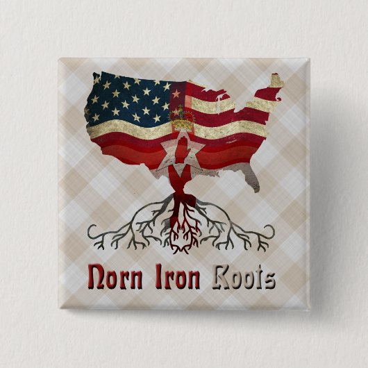 アメリカンノーザンアイリッシュルーツバッジ 缶バッジ (正面)