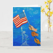 アメリカンノートカード カード (黄色い花)