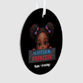 アメリカンハイチ国旗の日ハイチプリンセス オーナメント (正面)