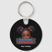 アメリカンハイチ国旗の日ハイチプリンセス キーホルダー (正面)