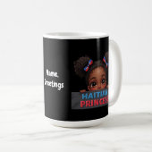 アメリカンハイチ国旗の日ハイチプリンセス コーヒーマグカップ (正面右)