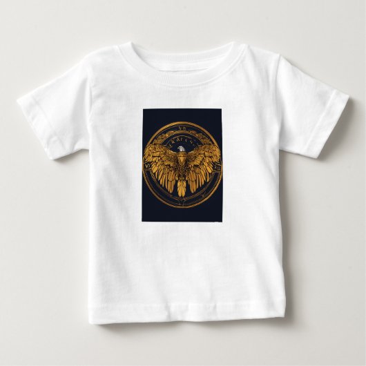 アメリカンハクトウワシの誇り ベビーTシャツ (正面)