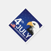 アメリカンハクトウワシ 4th+July スタンダードカクテルナプキン (角)