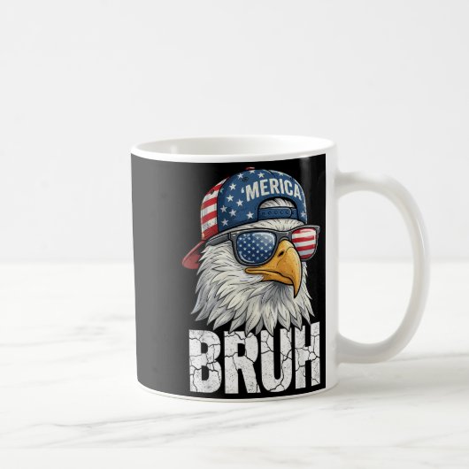 アメリカンハゲタカ 7月4日 アメリカ独立記念日 コーヒーマグカップ (右)