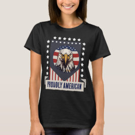 アメリカンハゲワシのデニムジャケット Tシャツ