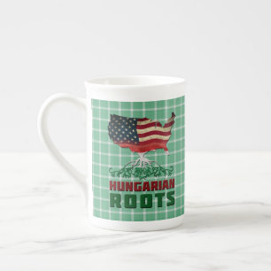 アメリカンハンガリールーツカップ ボーンチャイナマグカップ