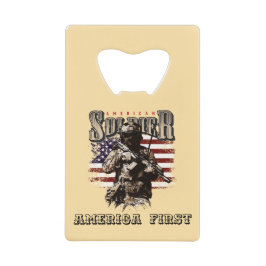 アメリカンハンダデザインステンレス鋼オープナー クレジットカード栓抜き