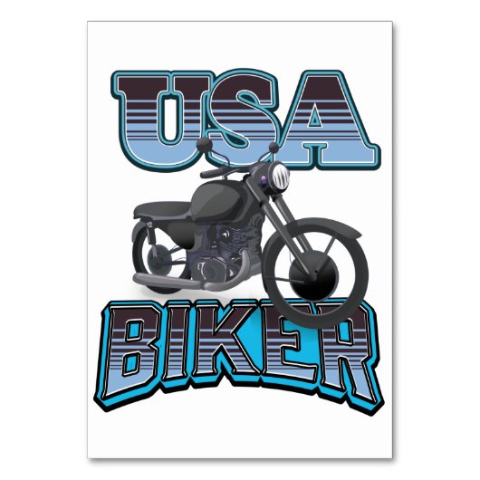 アメリカンバイカーのロゴ テーブルナンバー (正面)