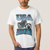 アメリカンバイカーのロゴ Tシャツ (正面)