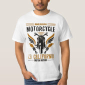 アメリカンバイクLAカリフォルニアTシャツ Tシャツ (正面)