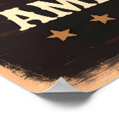 アメリカンバイソンアットサンセット ポスター (角)