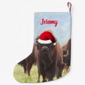 アメリカンバイソンインサンタハットス   モールクリスマスストック スモールクリスマスストッキング (裏面)