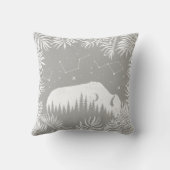 アメリカンバイソングレーホワイトスターズ銀河系トロピカル クッション (裏面)