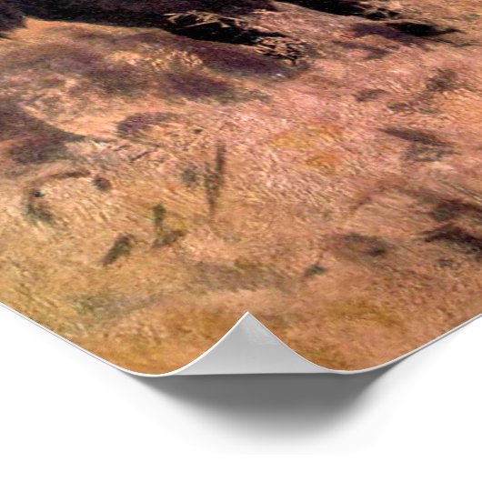 アメリカンバイソンバイCEスワン、ヴィンテージバッファロー動物 ポスター (角)