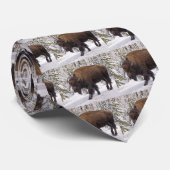 アメリカンバイソン（バイソンバイソン） ネクタイ (ロール)