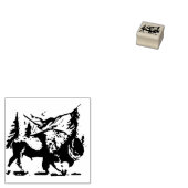 アメリカンバイソン、先住民アメリカンバッファロー ラバースタンプ (押印)