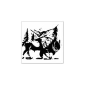 アメリカンバイソン、先住民アメリカンバッファロー ラバースタンプ (インプリント)