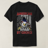 アメリカンバイ誕生退役軍人バイチョイスイーグルアメリカン Tシャツ (デザイン正面)