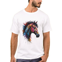 アメリカンバシキールカーリーホースTシャツ