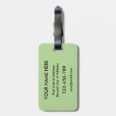 アメリカンバスクルーツラゲッジタグテンプレート ラゲッジタグ (裏面縦)