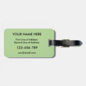 アメリカンバスクルーツラゲッジタグテンプレート ラゲッジタグ (裏面横)