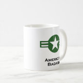 アメリカンバダスグリーン コーヒーマグカップ (正面右)