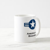 アメリカンバダスブルー コーヒーマグカップ (正面右)
