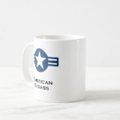 アメリカンバダスブルー コーヒーマグカップ (正面左)