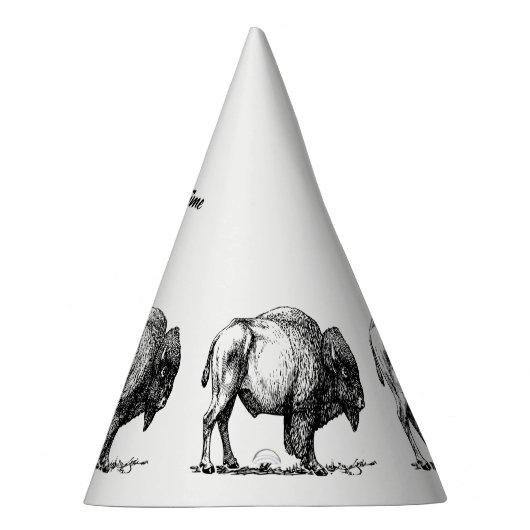 アメリカンバッファローバイソン パーティーハット (右)